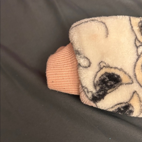 Disney Minnie Mouse Toddler Girl Oversized Fleece Hoodie - Pink and Cream - Picture 3 of 6